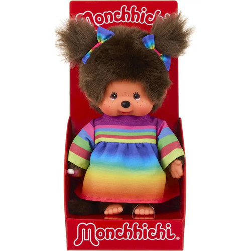 Monchhichi 20cm rainbow dress - monchhichi,